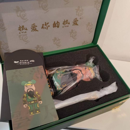 Bearbrick Guan Yu (Фігурка Гуан Ю) Зелений 400% (28 см)