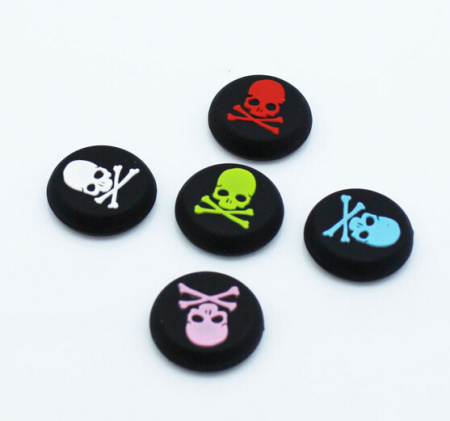 Резинки для джойстика PS5/PS4/PS3 XBOX ONE / Series / 360 лапки черепки кольорові 