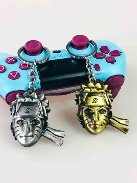 Брелок Naruto Uzumaki (Наруто Узумакі) металевий — срібний / золотий