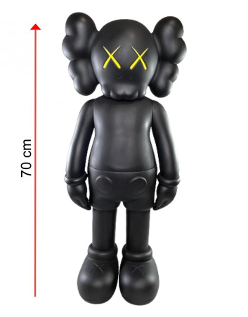 KAWS Companion Open Edition Виниловая Фигурка (Черный) - 70 см