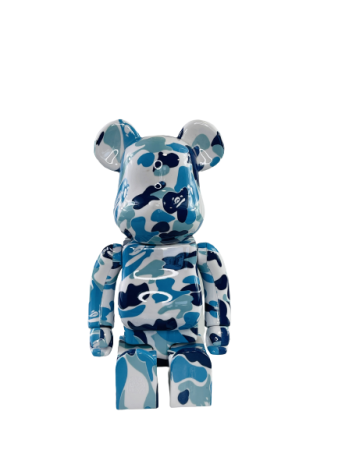Bearbrick A Bathing Ape ABC Camo Blue 400% (28см)